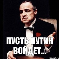 Пусть Путин войдет...