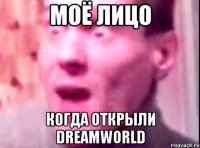 моё лицо когда открыли DreamWorld