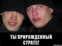  ты прирожденный стратег