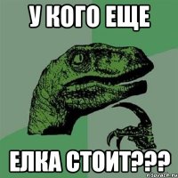 У кого еще Елка стоит???