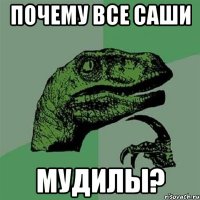 ПОЧЕМУ ВСЕ САШИ МУДИЛЫ?