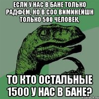 Если у нас в бане только радфем, но в соо виминейшн только 500 человек, то кто остальные 1500 у нас в бане?