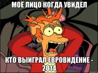 Моё лицо когда увидел кто выиграл ЕВРОВИДЕНИЕ - 2014