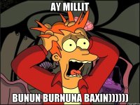 ay millit bunun burnuna baxin))))))