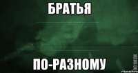 братья по-разному