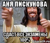 аня пискунова сдаст все экзамены 100%