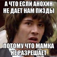 А что если Анохин не дает нам пизды Потому что мамка не разрешает