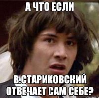 А что если В.Стариковский отвечает сам себе?