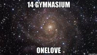 14 gymnasium ONELOVE