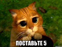  поставьте 5