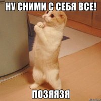 ну сними с себя все! ПОЗЯЯЗЯ