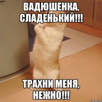 Вадюшенка, сладенький!!! Трахни меня, нежно!!!