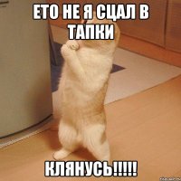 ЕТО НЕ Я СЦАЛ В ТАПКИ КЛЯНУСЬ!!!!!