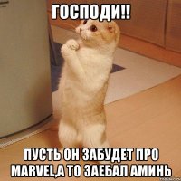 Господи!! Пусть он забудет про MarveL,а то заебал Аминь