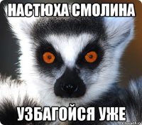 Настюха Смолина узбагойся уже