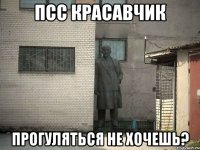 Псс красавчик Прогуляться не хочешь?