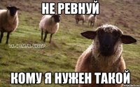 не ревнуй кому я нужен такой