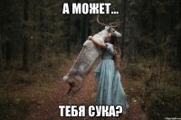 А может... Тебя сука?