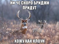 Ни че скоро бриджи придут Хожу как клоун