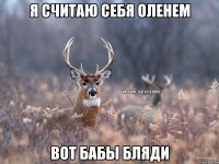 Я считаю себя оленем вот бабы бляди