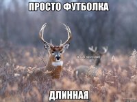 просто футболка длинная