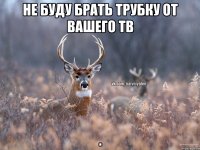 Не буду брать трубку от вашего ТВ .