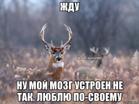 Жду Ну мой мозг устроен не так. Люблю по-своему