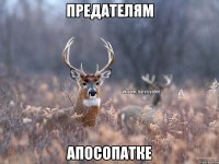 Предателям Апосопатке