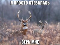 я просто стебалась верь мне