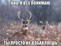 Ань, я все понимаю Ты просто их добавляешь