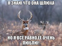 Я знаю что она шлюха Но я всё равно её очень люблю!