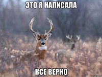 это я написала все верно