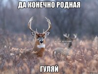 Да конечно Родная гуляй