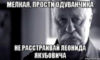 Мелкая, прости Одуванчика не расстраивай Леонида Якубовича