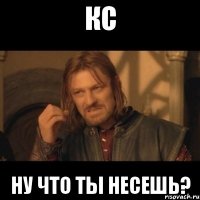 КС Ну что ты несешь?