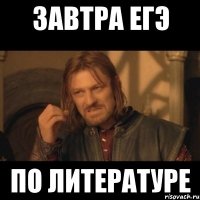 Завтра ЕГЭ по Литературе