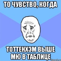 То Чувство, Когда Тоттенхэм Выше МЮ в Таблице