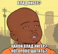 Влад нигер? Какой влад нигер? Которово шатать?