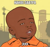 какое завтра ???