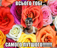 всього тобі самого лутшого!!!!!!!