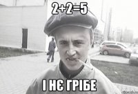 2+2=5 І НЄ ГРІБЕ