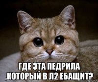  Где эта педрила ,который в л2 ебащит?