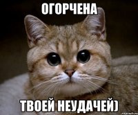 огорчена твоей неудачей)