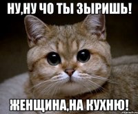 Ну,ну чо ты зыришь! Женщина,на КУХНЮ!