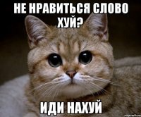 Не нравиться слово хуй? Иди нахуй