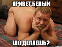 Привет Белый шо делаешь?