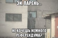  не хочешь немного референдума?