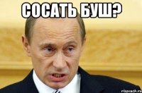 Сосать буш? 