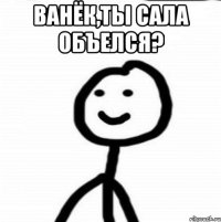 Ванёк,ты сала объелся? 