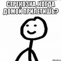 Стрекозка, когда домой прилетишь? 